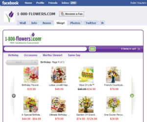 Alvenda Facebook Shopping with 1-800-Flowers.com
