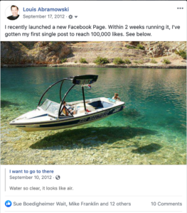 Sharing the social media boat float pic